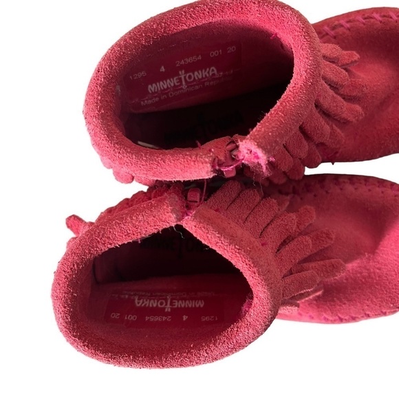 MINNETONKA Double Fringe Side Zip Boot - Picture 6 of 8